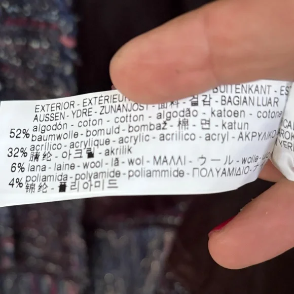 Zara Tweed Fringe Hem Blazer - Picture 17 of 17